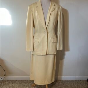 Pendleton Butter Yellow  Blazer and Skirt Set M